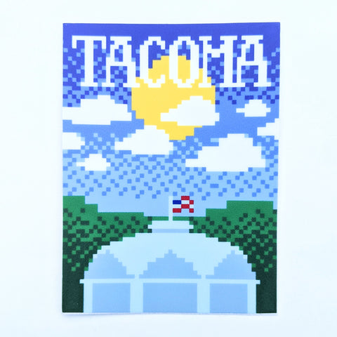 8-Bit Tacoma Dome Sticker