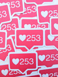 IG Heart 253 Sticker