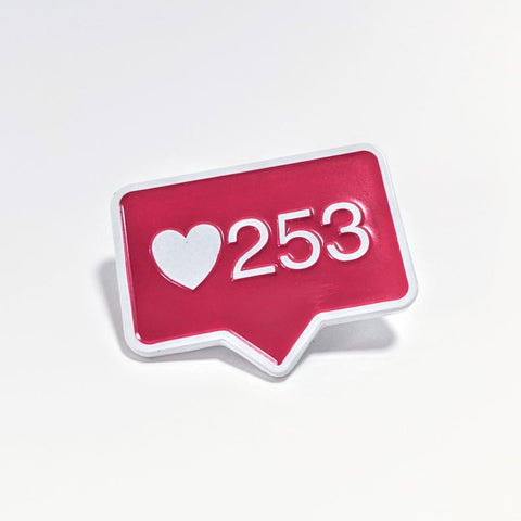 Heart 253 - Instagram Notification - Enamel Pin